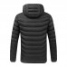 TENGOO 11 Areas Heating Jacket Men 3  Modes Adjust Electric Heated Coat Thermal Hoodie Jacket For Winter Sport Skiing Cycling