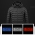 TENGOO 11 Areas Heating Jacket Men 3  Modes Adjust Electric Heated Coat Thermal Hoodie Jacket For Winter Sport Skiing Cycling