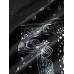 Mens Monochrome Paisley Scarf Print Stitching Cotton Short Sleeve Shirts