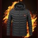 TENGOO 11 Areas Heating Jacket Men 3  Modes Adjust Electric Heated Coat Thermal Hoodie Jacket For Winter Sport Skiing Cycling