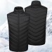 TENGOO 11 Areas Heated Vest Men Electric USB Heating Jacket Thermal Clothing Winter Skiing Cycling Clothing